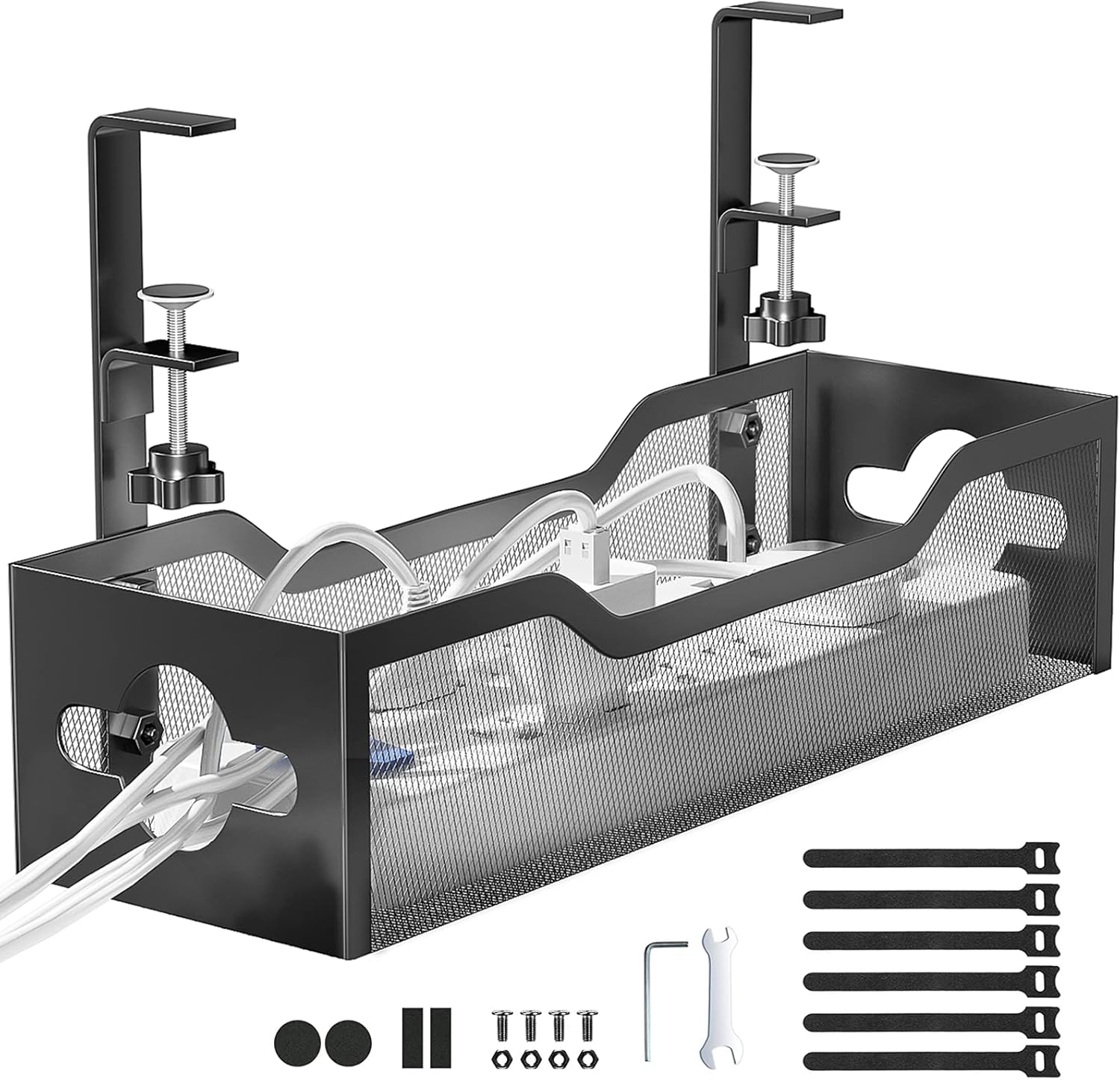 Home Office Organization - Under Desk Cable Management Tray, No