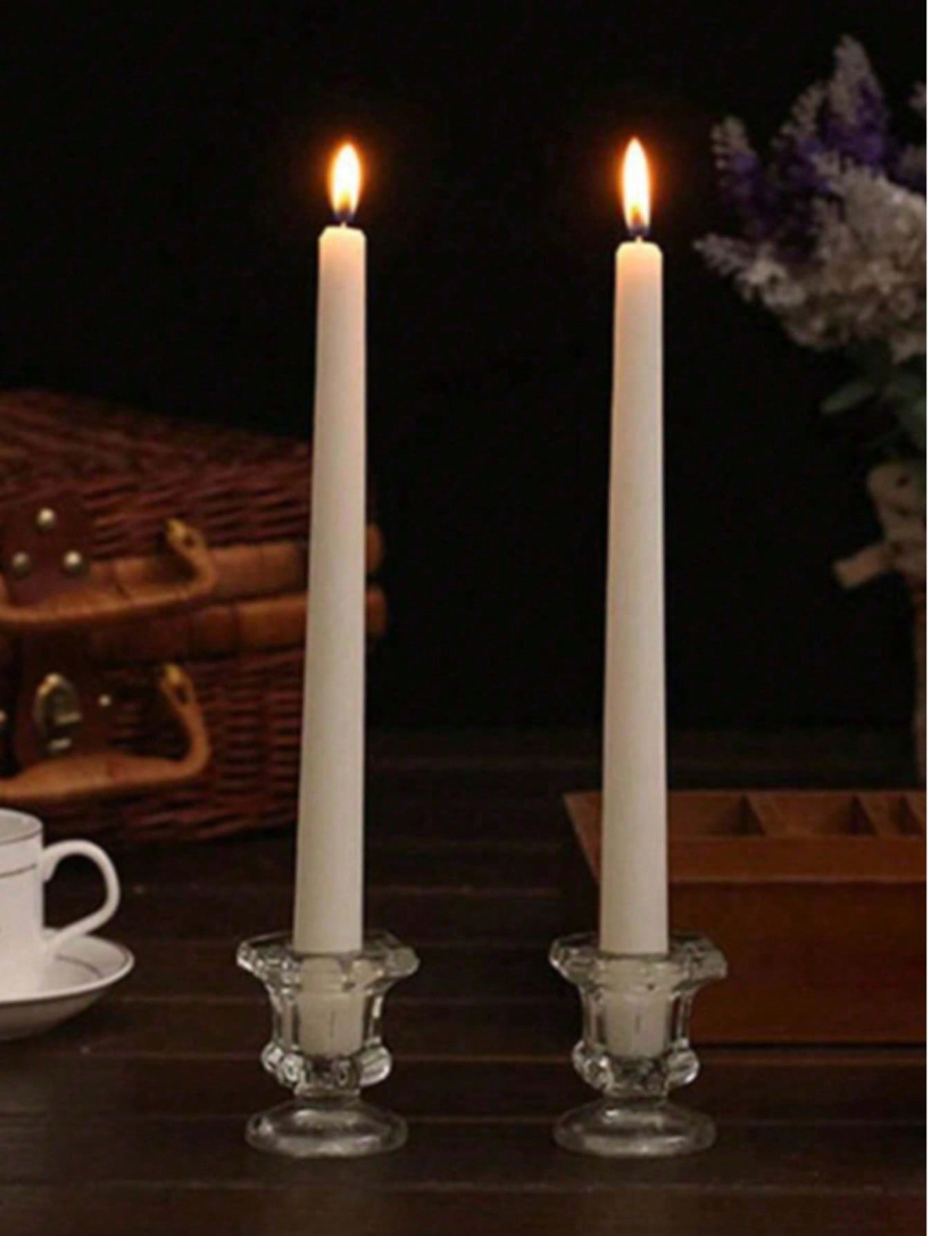 Home Office Kitchen - 1pc 2pcs 3pcs Glass Transparent Candle