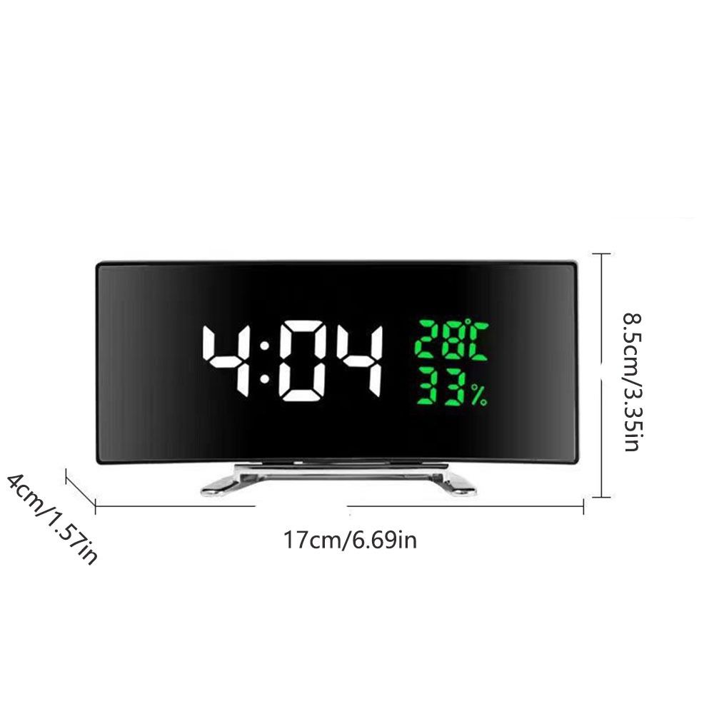 Curved Screen Digital Alarm Cl – Led Desk Clock recenzja i cena