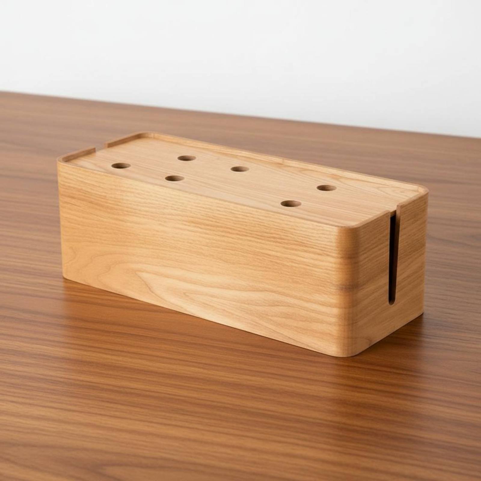 Power Strip Box Walnut Finish  – Power Strip Desk recenzja i cena