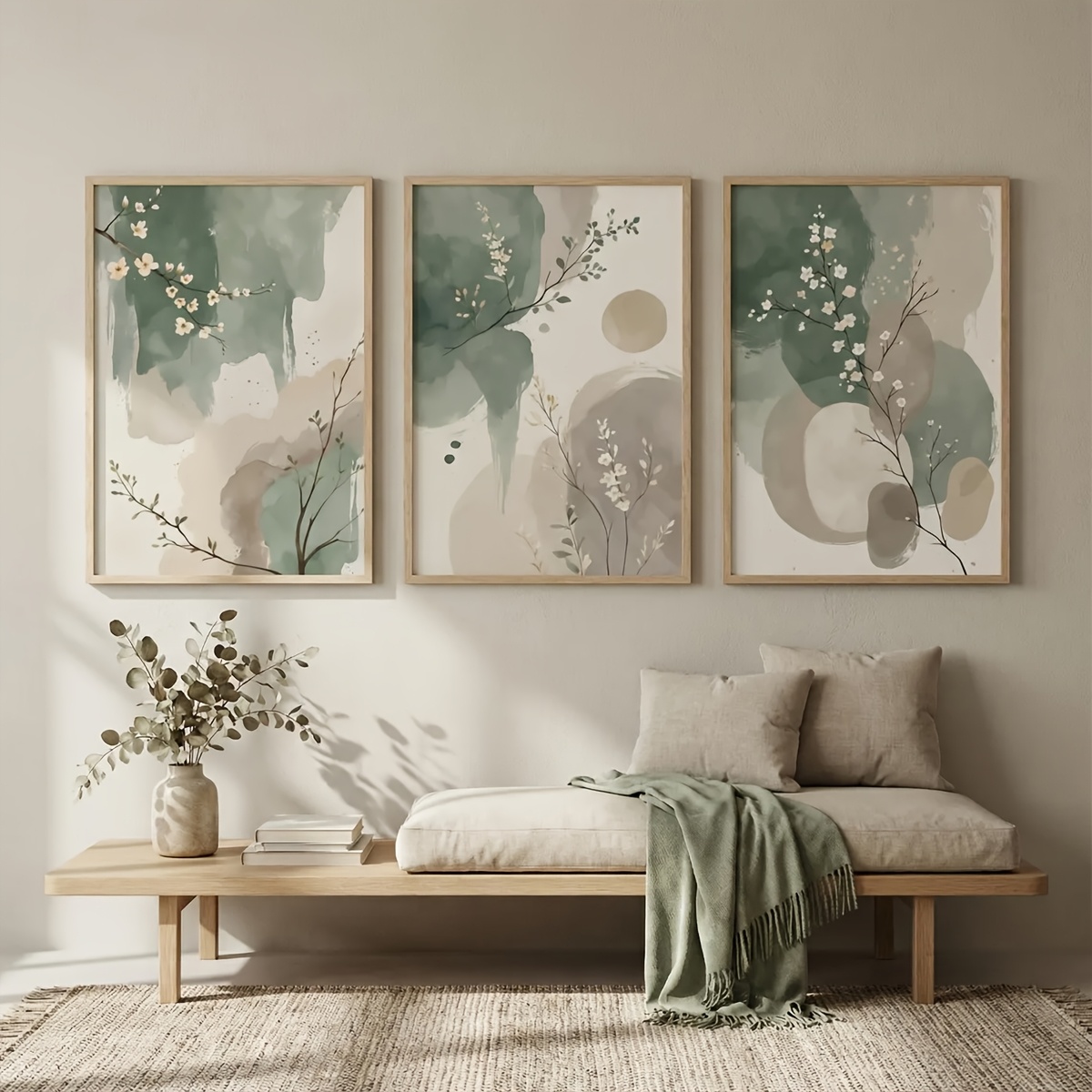 3pcs Japanese-Style Plant Canv – Home Office Word recenzja i cena