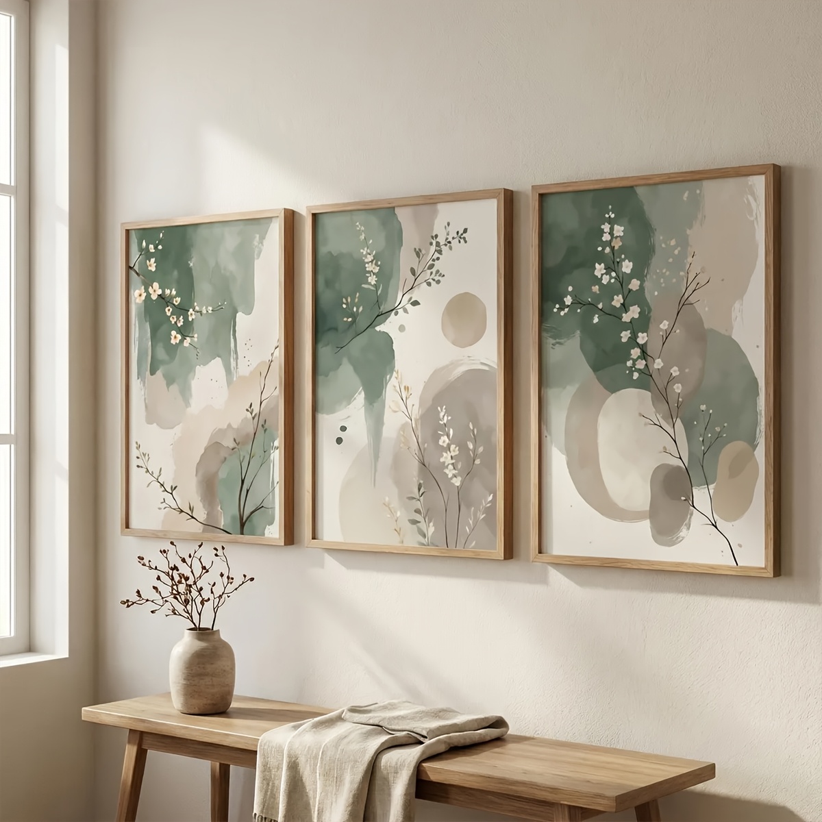 3pcs Japanese-Style Plant Canv – Home Office Word recenzja i cena