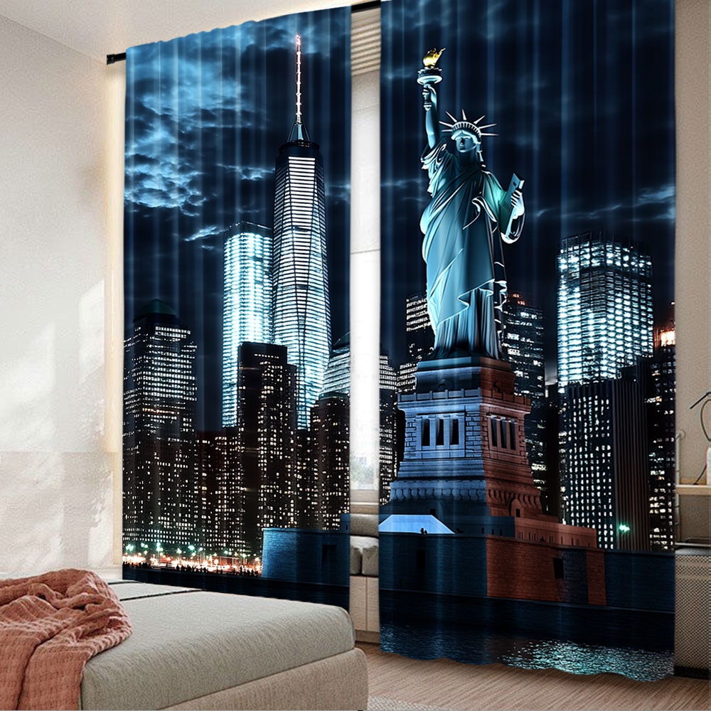 2Pcs Statue Of Liberty Curtain – Home Office York recenzja i cena