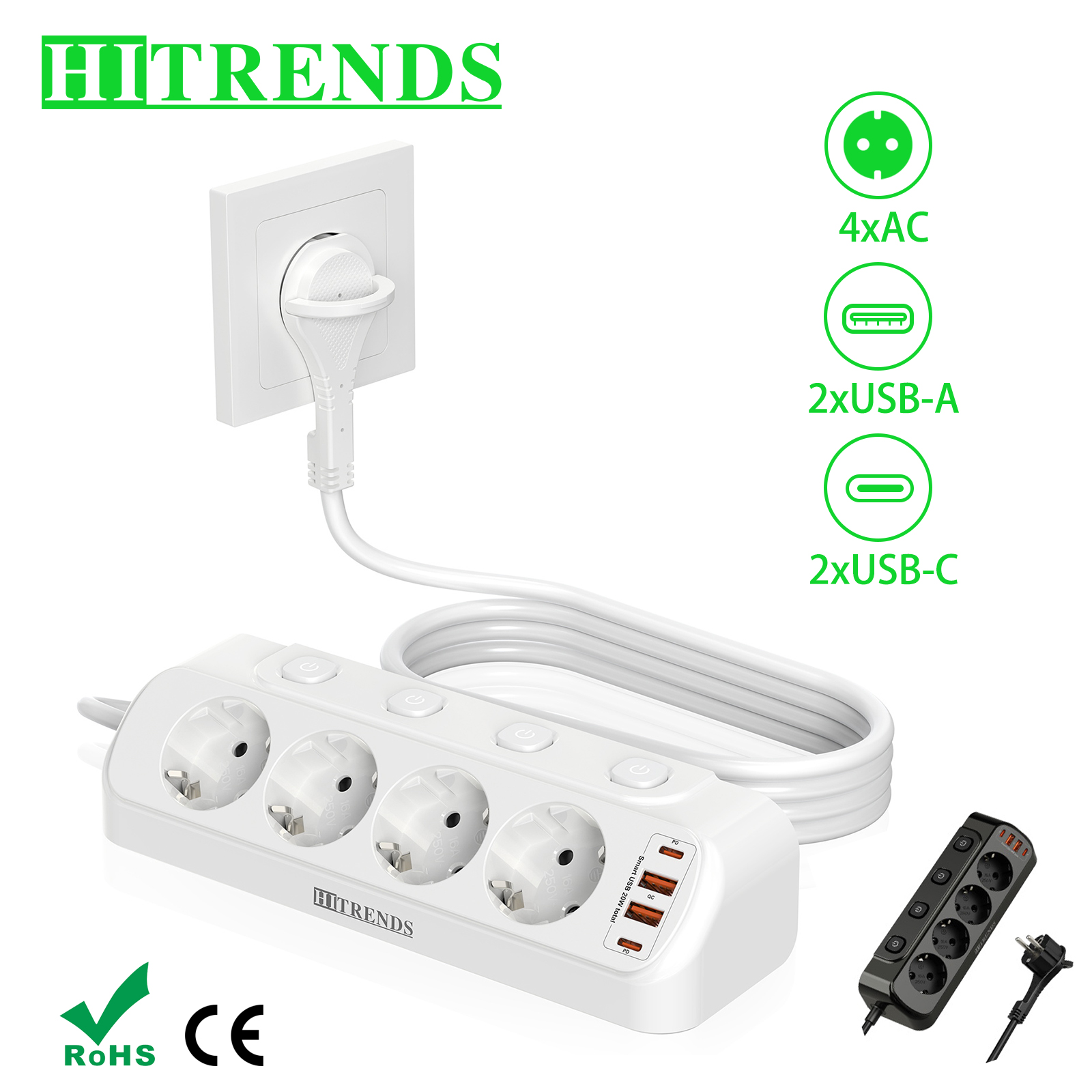 European Desktop Socket multi- – Power Strip Desk recenzja i cena