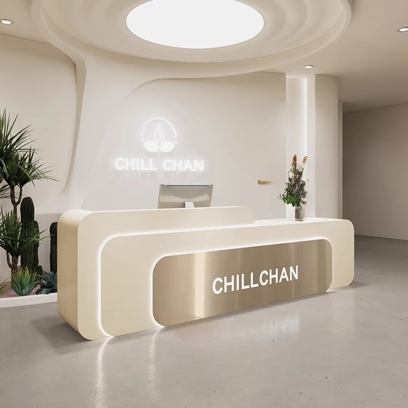 l shaped white reception desks – Home Office Tienda recenzja i cena