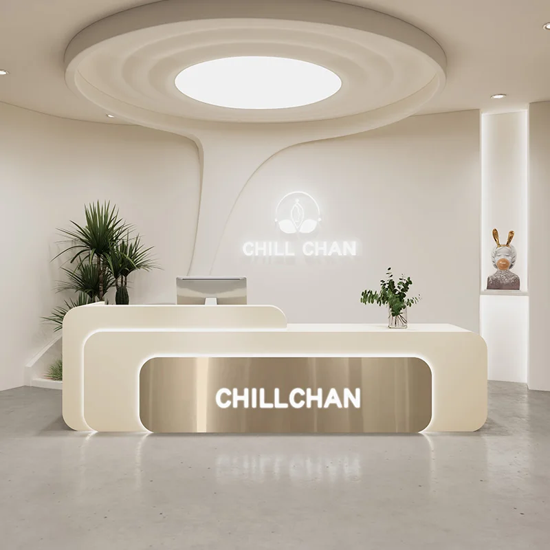 l shaped white reception desks – Home Office Tienda recenzja i cena