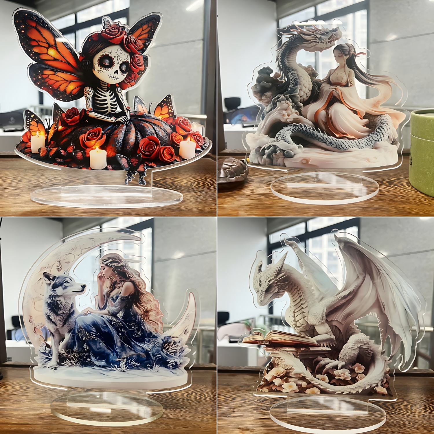 Two Tigers Statue,2D Flat Anim – Home Office Setup recenzja i cena