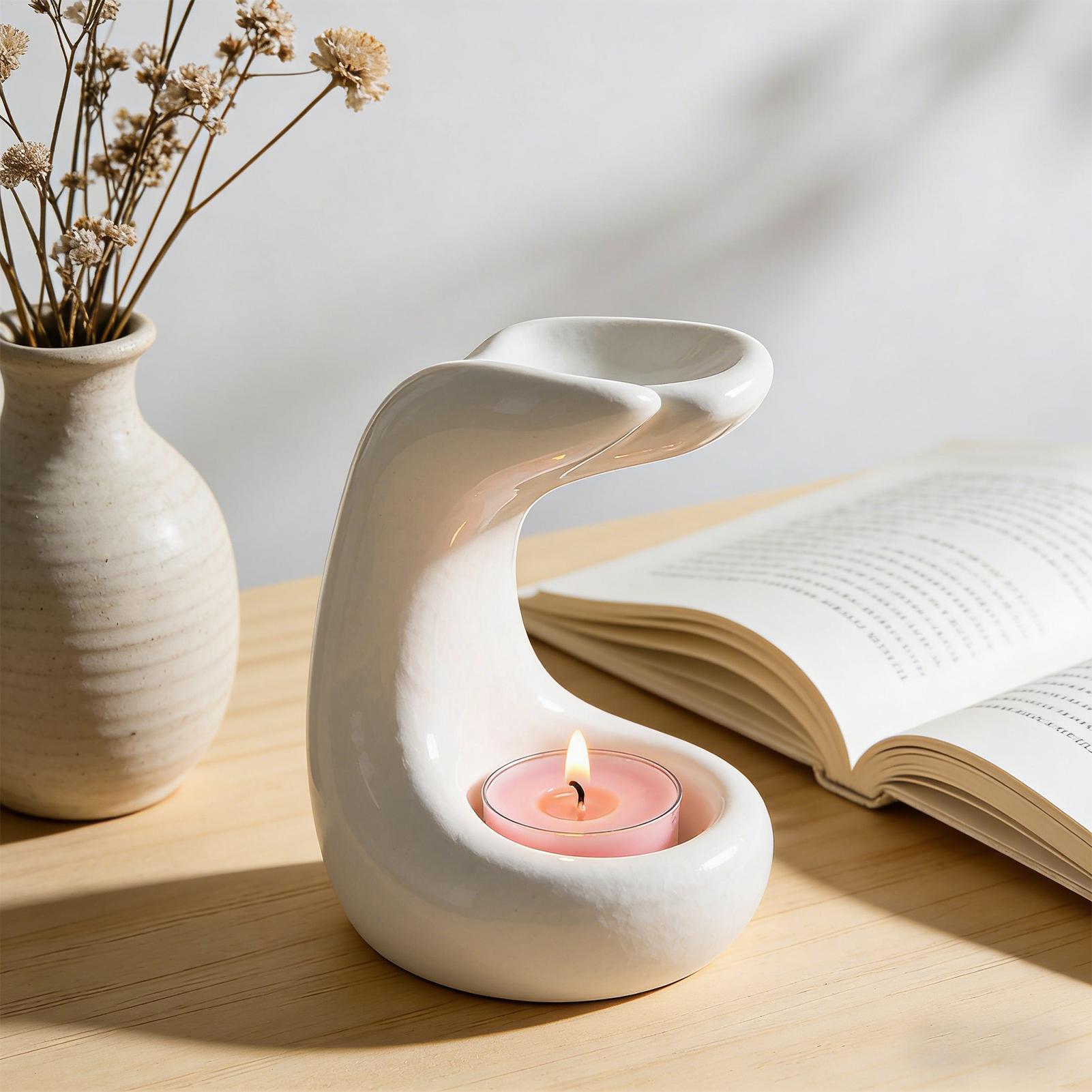 Tealight Wax Melt Warmer Palm  – Home Office Kitchen recenzja i cena