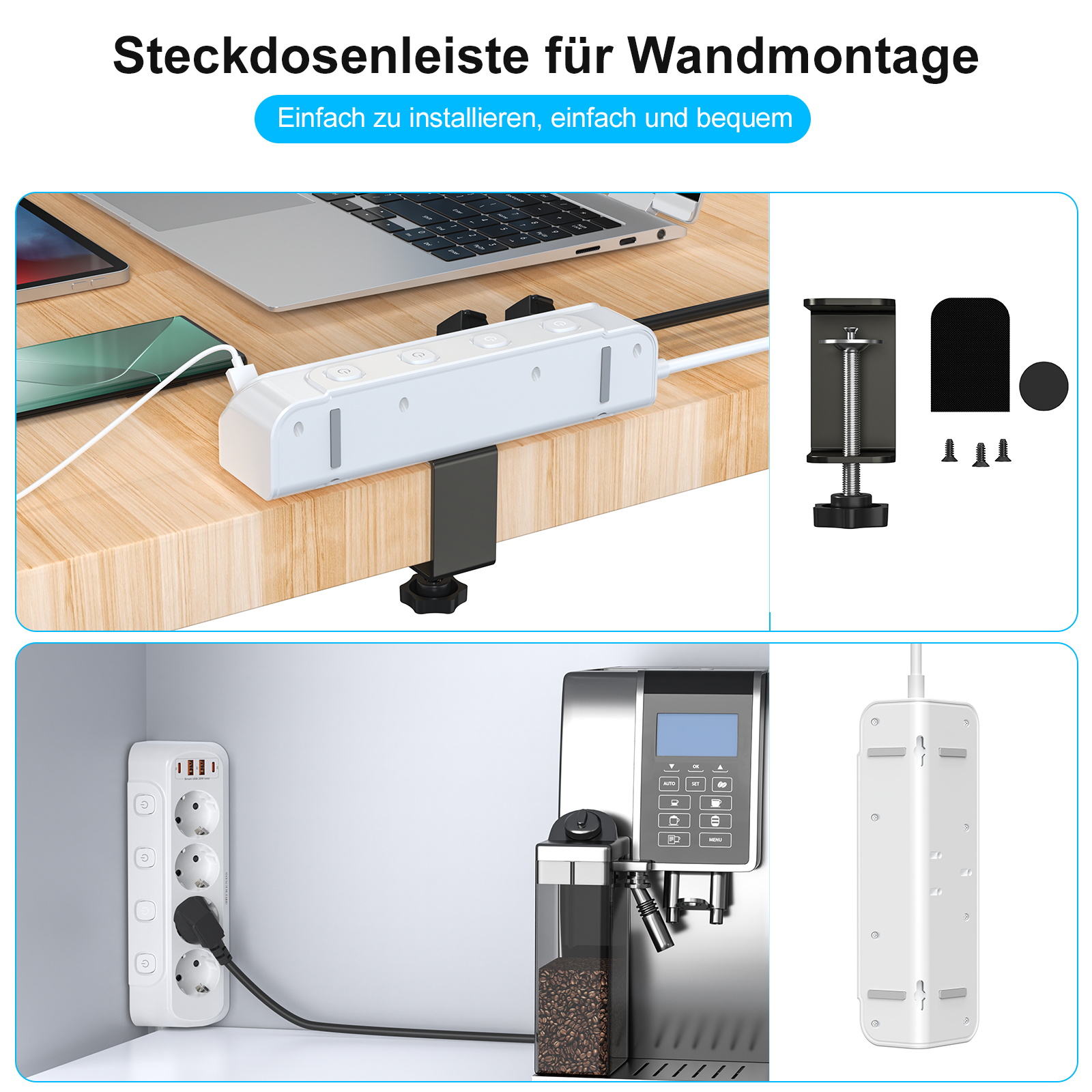 8-in-1 multi-functional corner – Power Strip Desk recenzja i cena