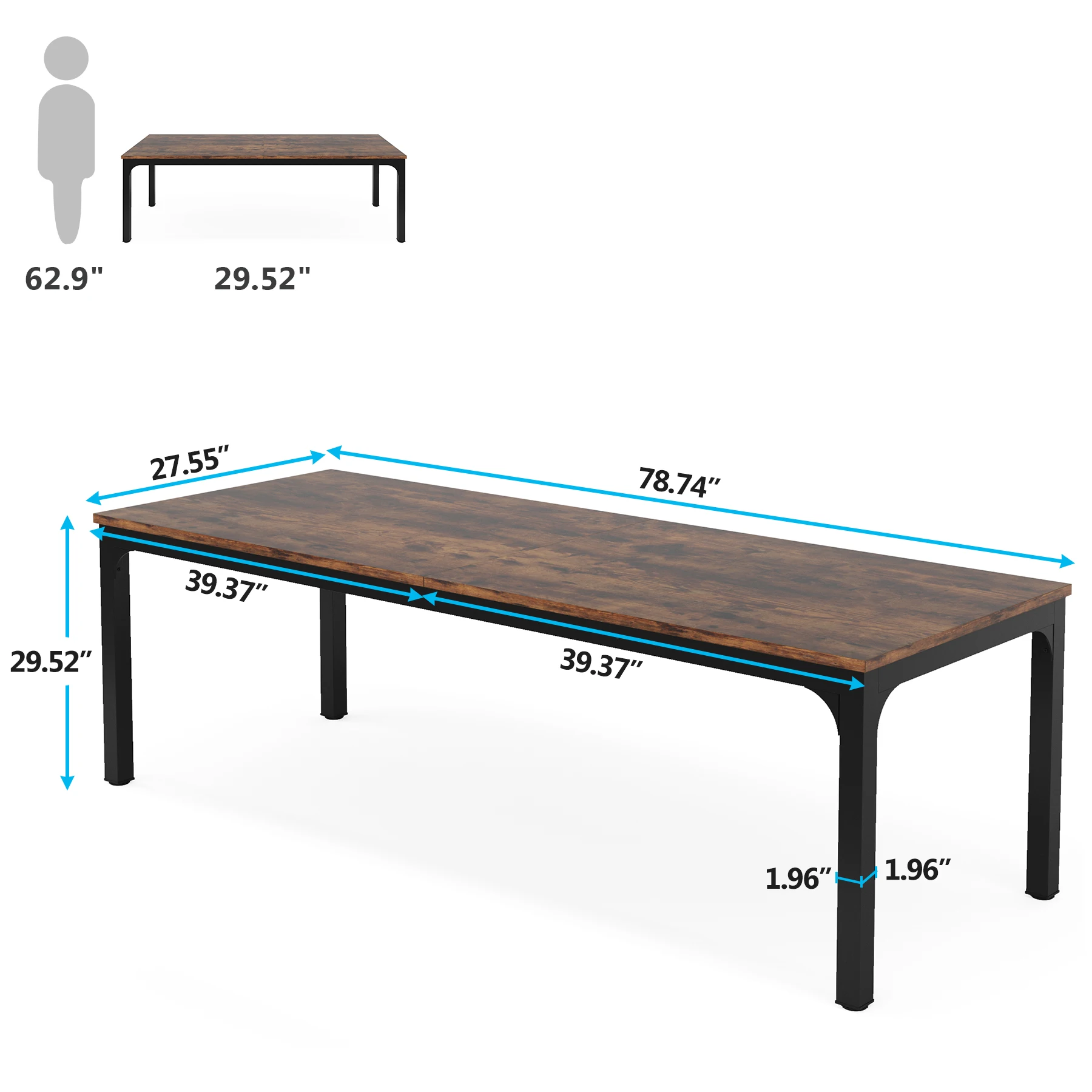 Tribesigns 78.7 Inches Extra L – Home Office Ikea recenzja i cena