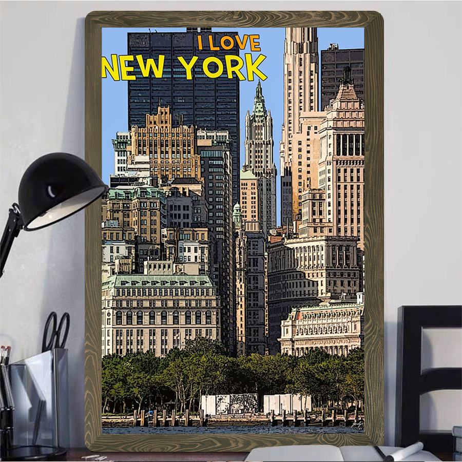 New York City Skyline Metal Wa – Home Office York recenzja i cena