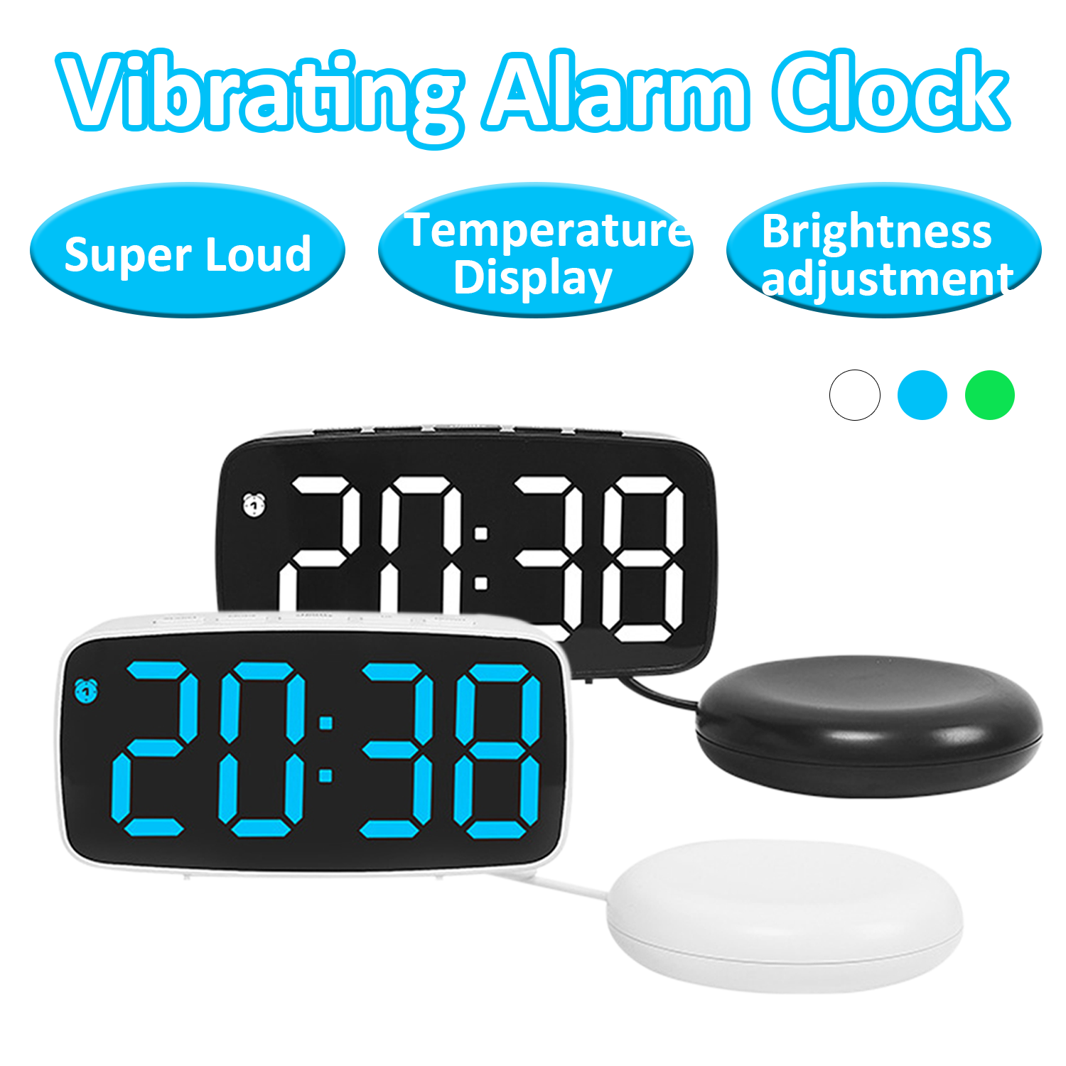 Super Loud Vibrating Alarm Clo – Led Desk Clock recenzja i cena