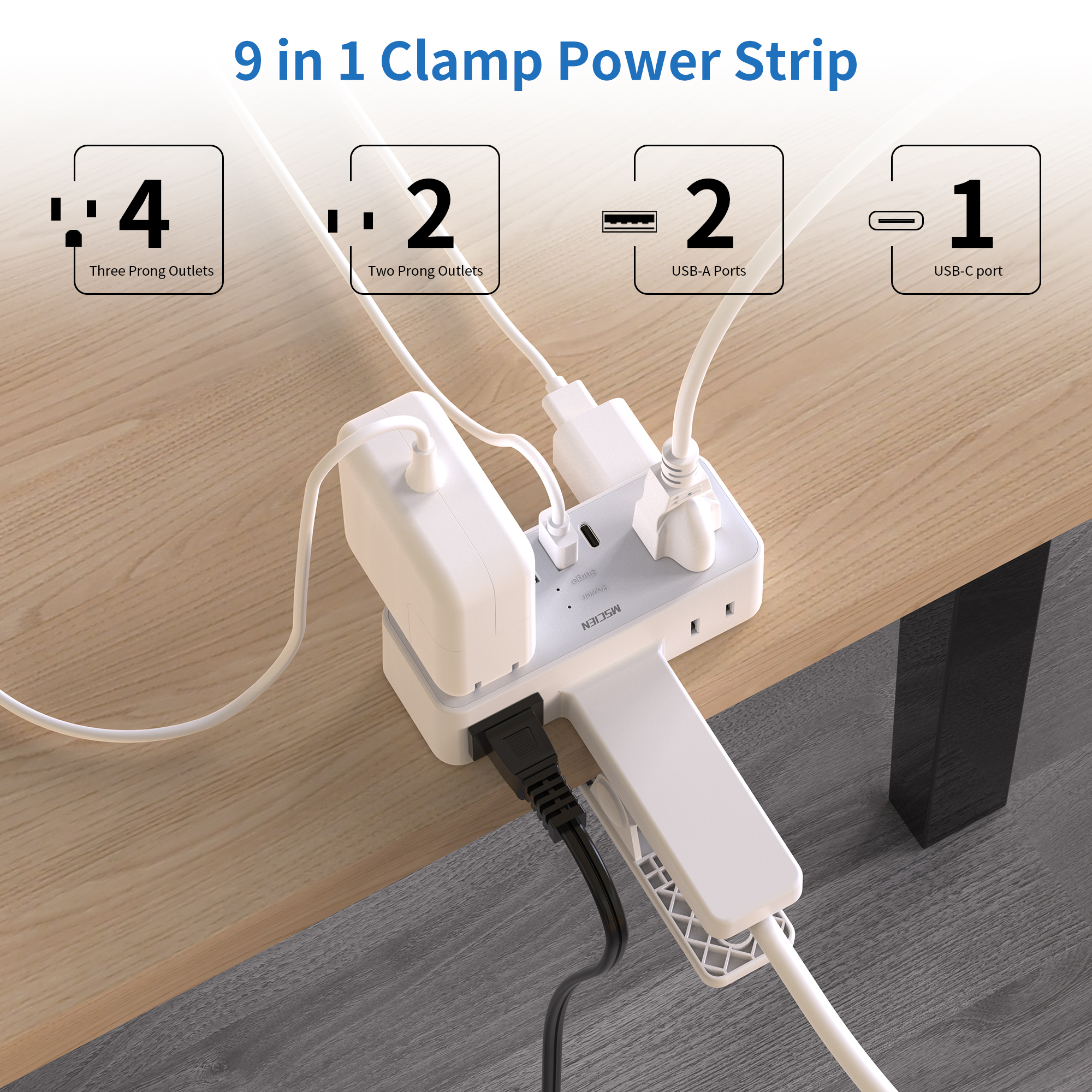 MSCIEN Power Strip Surge Prote – Power Strip Desk recenzja i cena