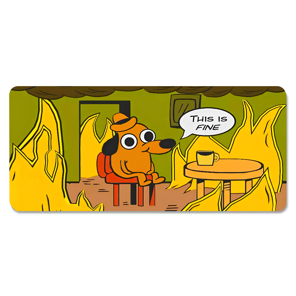 This Is Fine Dog Dachshund Mou – Home Office Keyboard And Mouse recenzja i cena