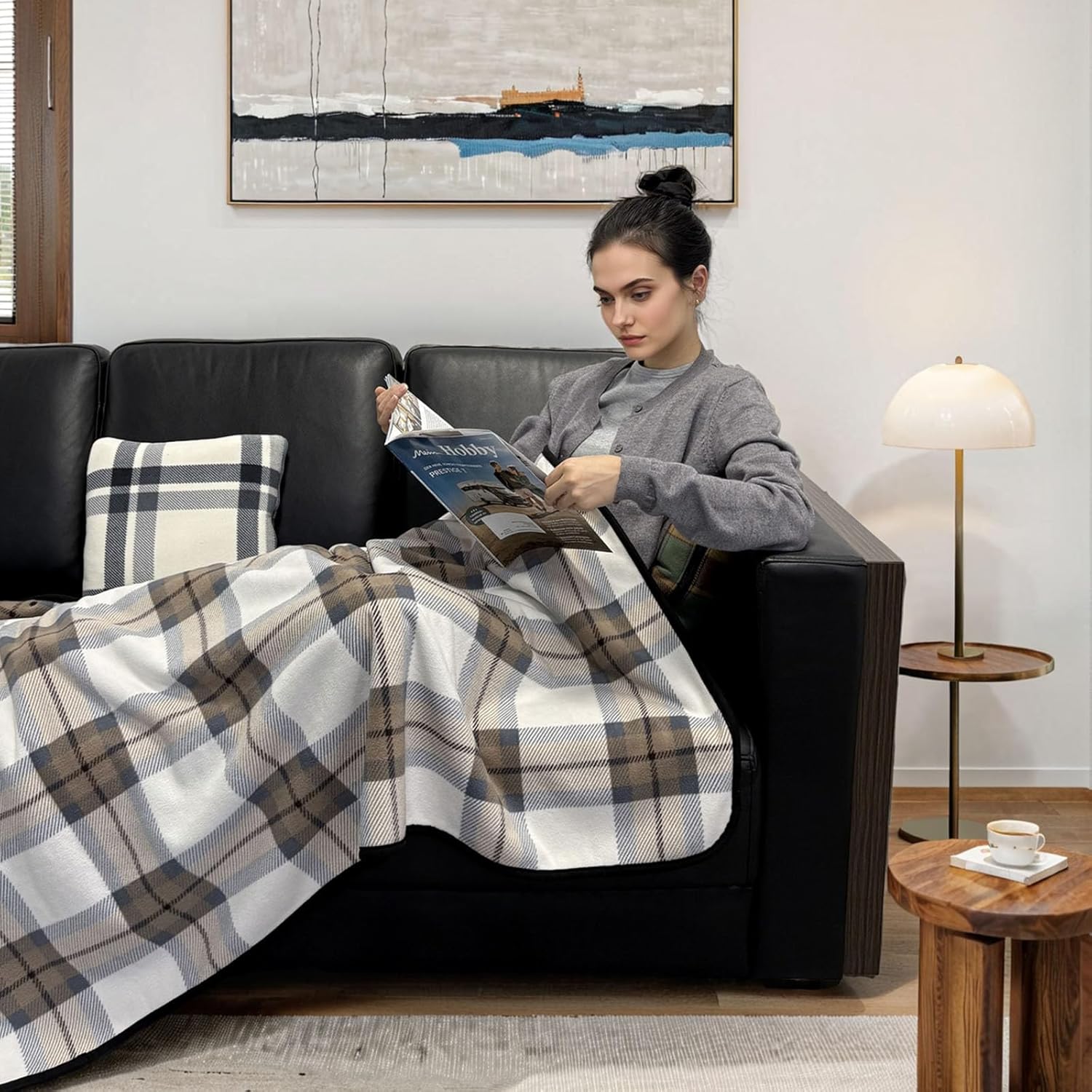 Wearable Blanket Throw Plush F – Home Office With Sofa recenzja i cena