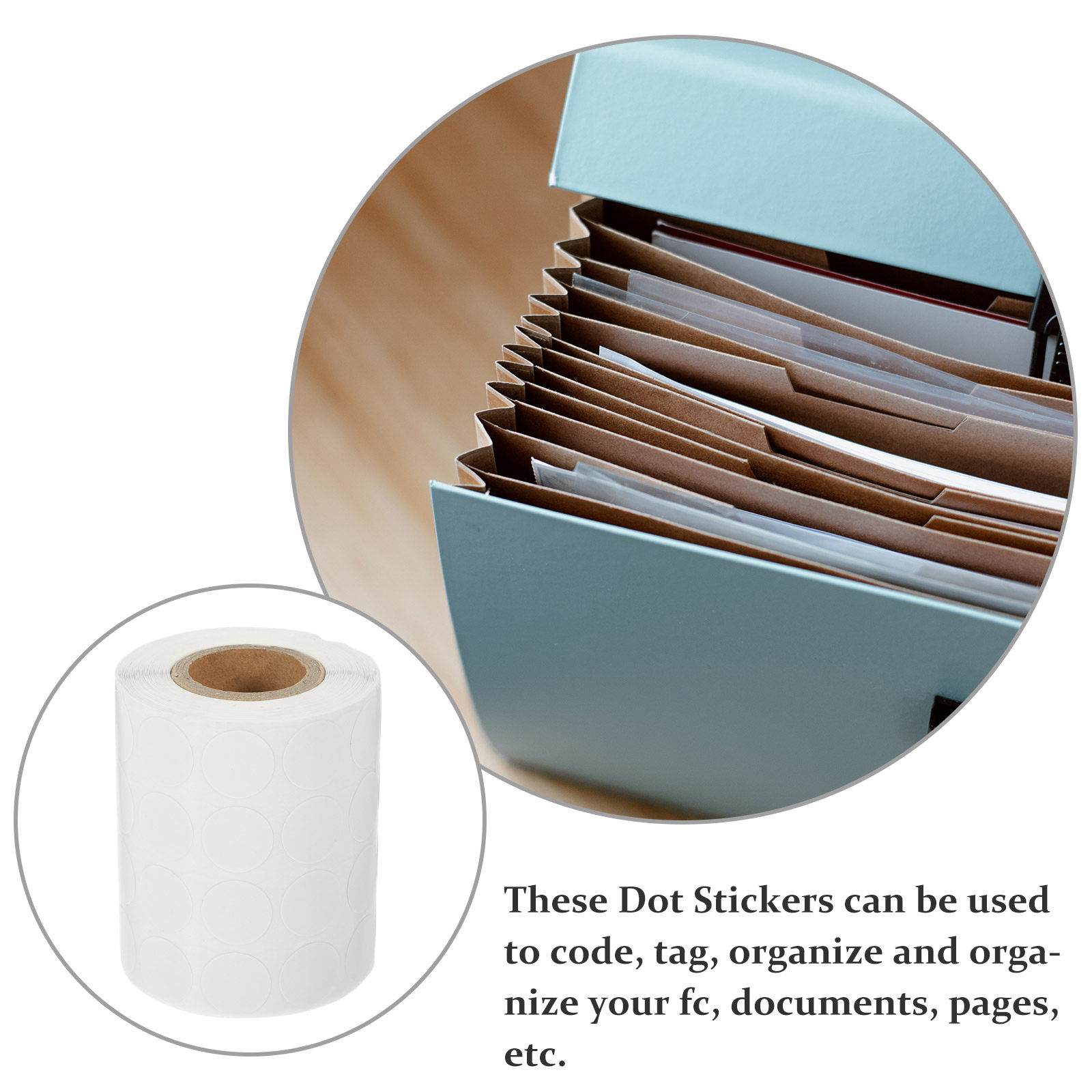 3000Pcs Blank Round Dot Sticke – Home Office Organization recenzja i cena