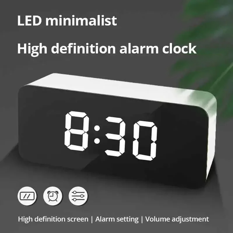 LED Mirror Desktop Alarm Clock – Led Desk Clock recenzja i cena