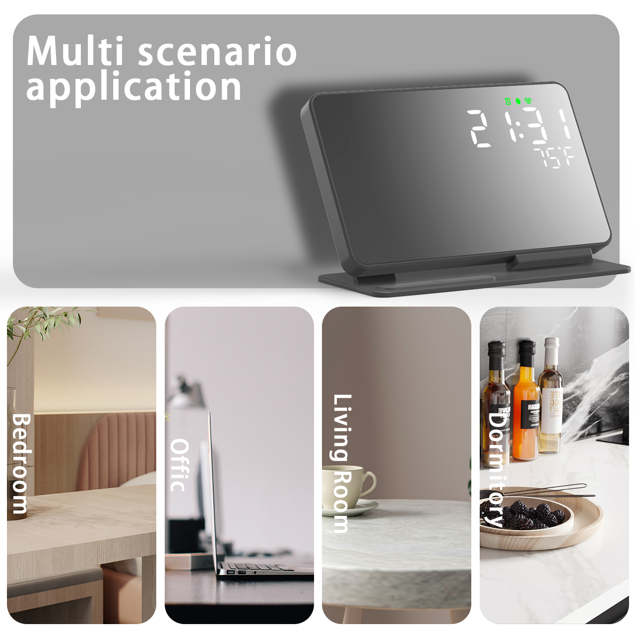 3 in 1 Wireless Charger For iP – Led Desk Clock recenzja i cena