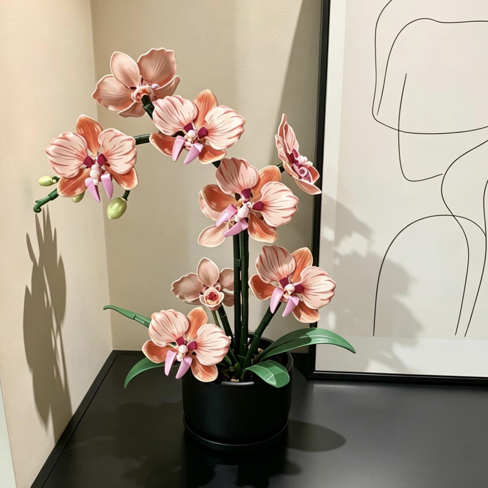 Orange Phalaenopsis Orchid Bui – Home Office Word recenzja i cena