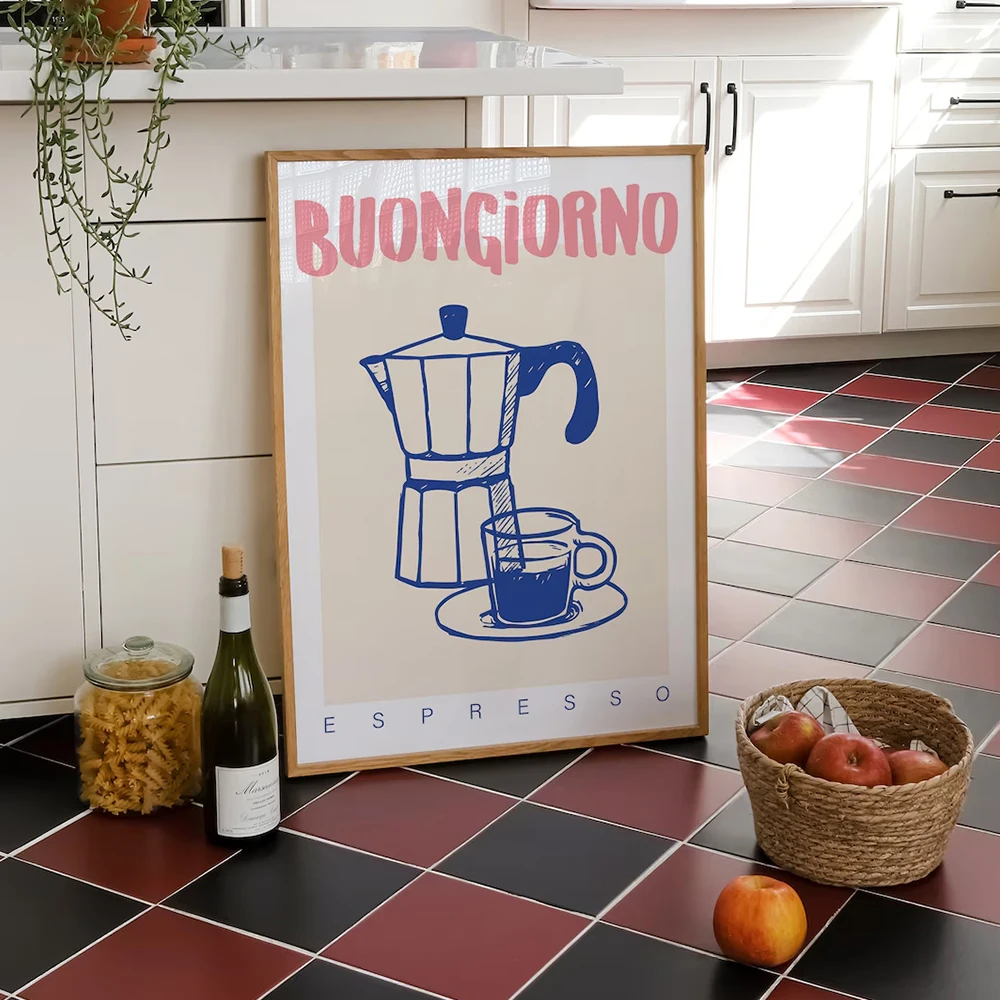 Modern Coffee Espresso Wall Ar – Home Office Kitchen recenzja i cena