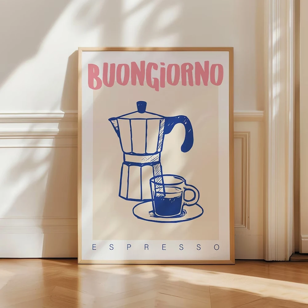 Modern Coffee Espresso Wall Ar – Home Office Kitchen recenzja i cena