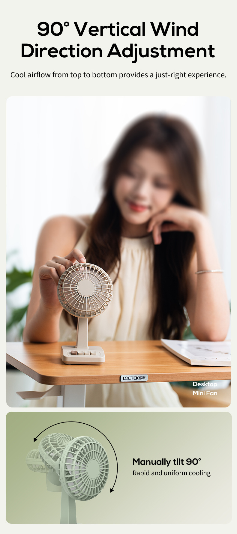 2026 New Retro Desktop Fan Por – Home Office Setup recenzja i cena