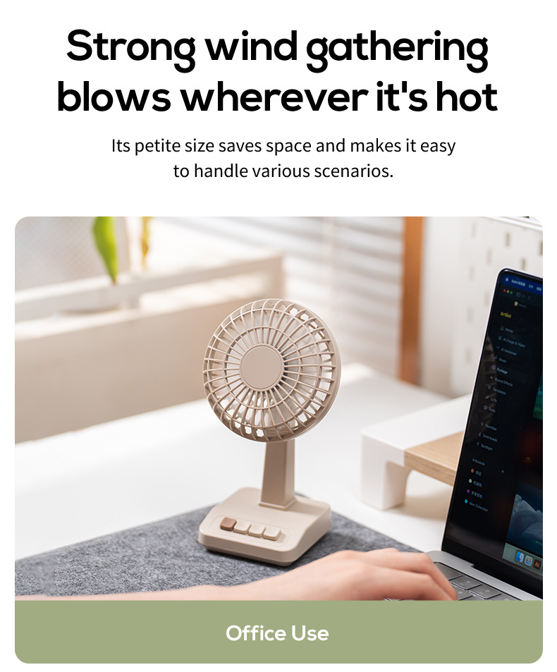 2026 New Retro Desktop Fan Por – Home Office Setup recenzja i cena