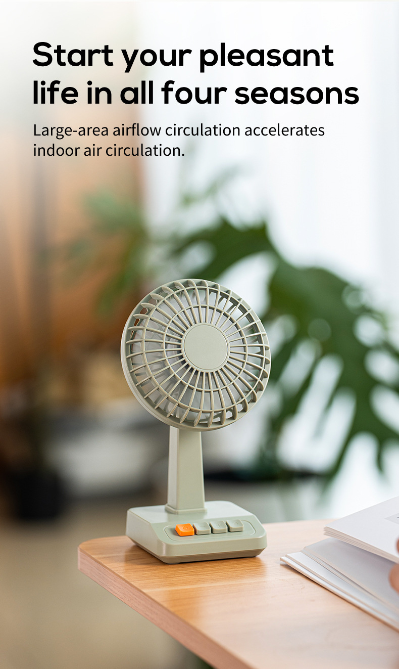 2026 New Retro Desktop Fan Por – Home Office Setup recenzja i cena