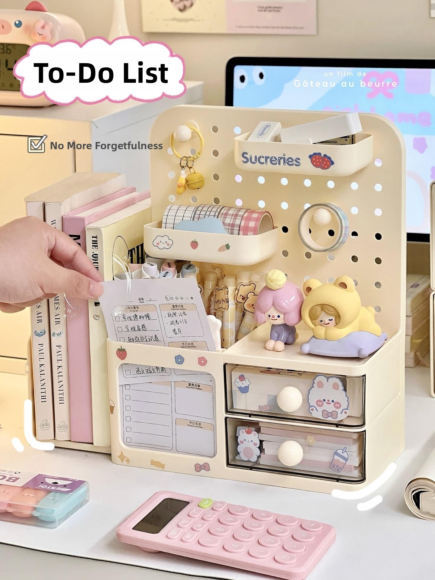 Desktop Hole Board Storage Box – Pen Holder Organizer recenzja i cena