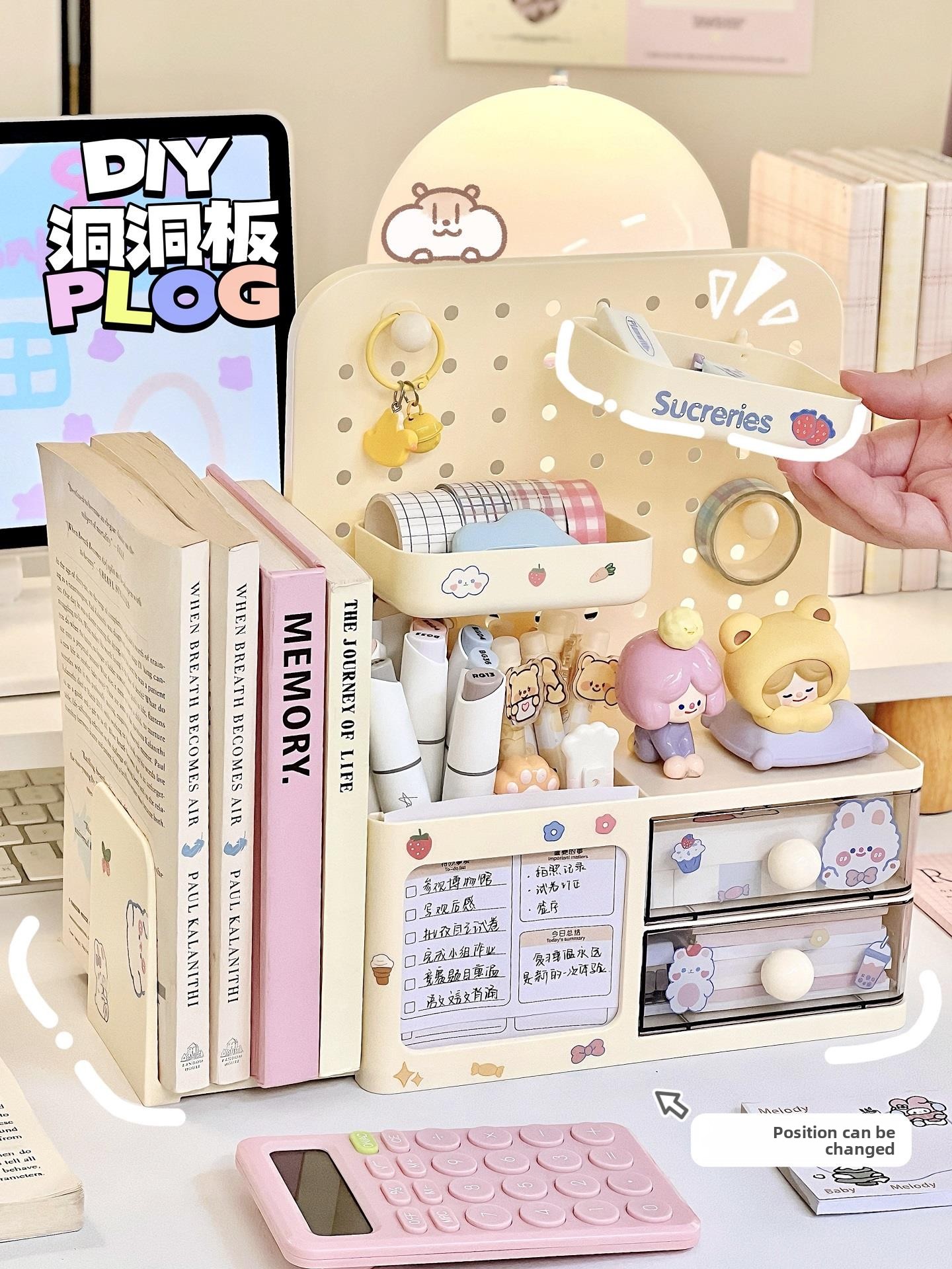 Desktop Hole Board Storage Box – Pen Holder Organizer recenzja i cena