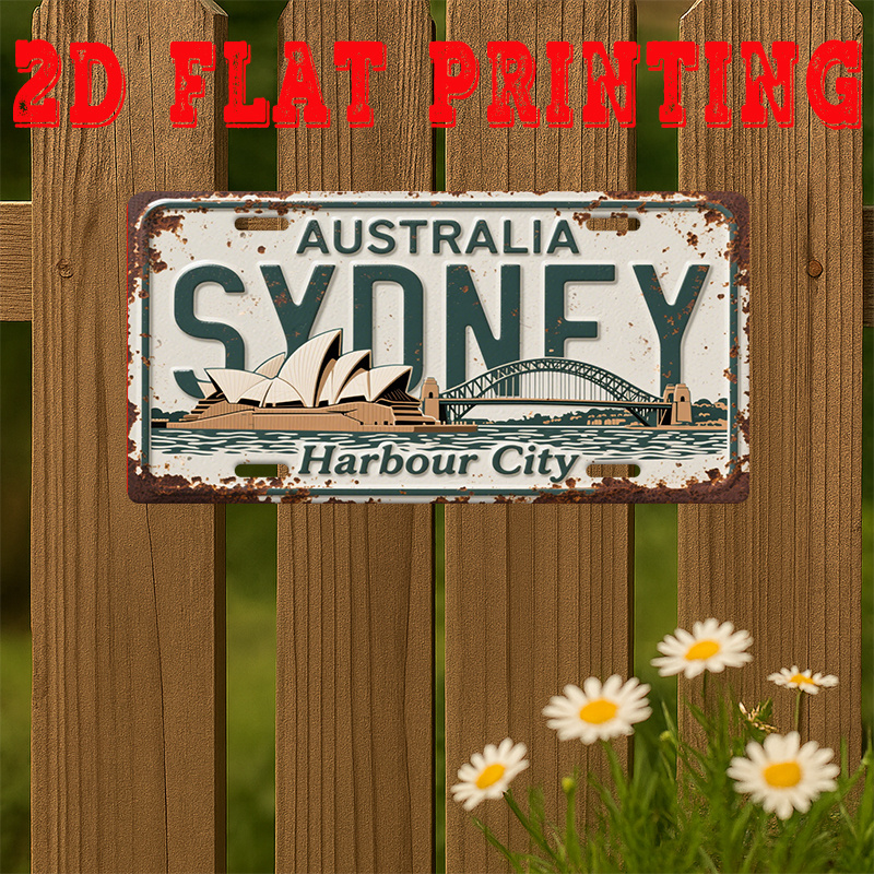 Tin Sign - Australia Sydney Ha – Home Office Australia recenzja i cena