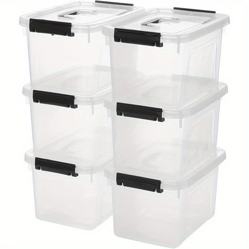 3/6-Pack Clear Plastic Storage – Home Office Organization recenzja i cena