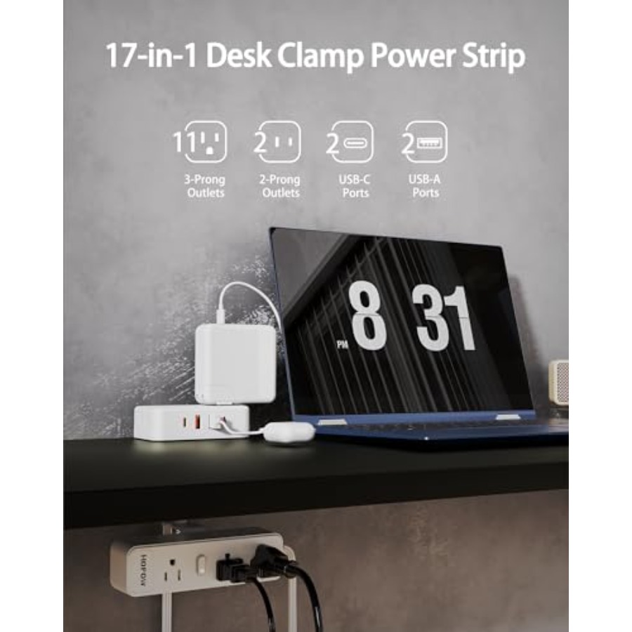 Dual Layer Desk Clamp Power St – Power Strip Desk recenzja i cena