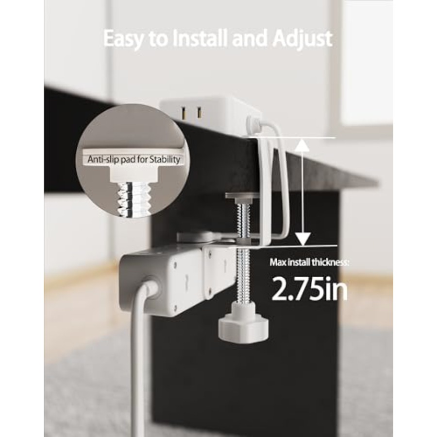 Dual Layer Desk Clamp Power St – Power Strip Desk recenzja i cena