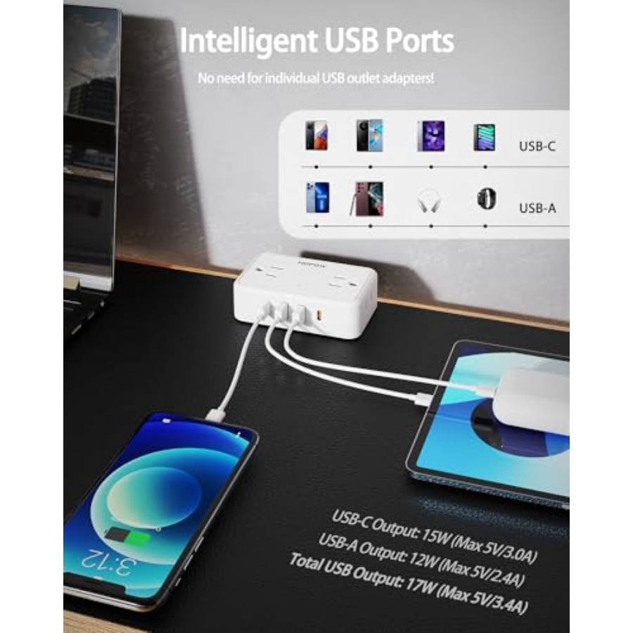 Dual Layer Desk Clamp Power St – Power Strip Desk recenzja i cena