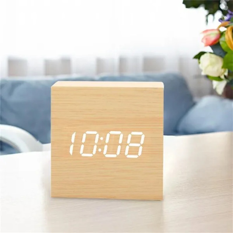 Voice Control Digital Electron – Led Desk Clock recenzja i cena