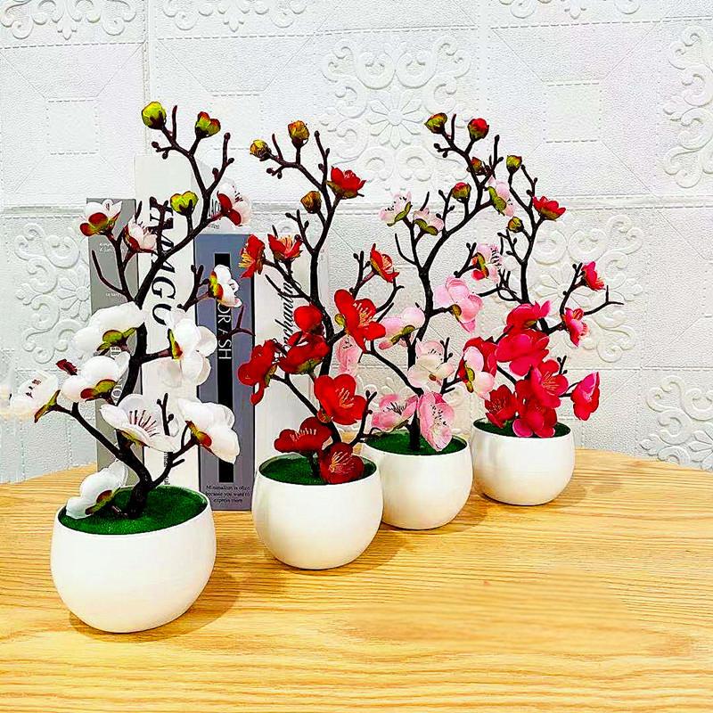 Simulation Plum Flower Pot Pla – Home Office Word recenzja i cena