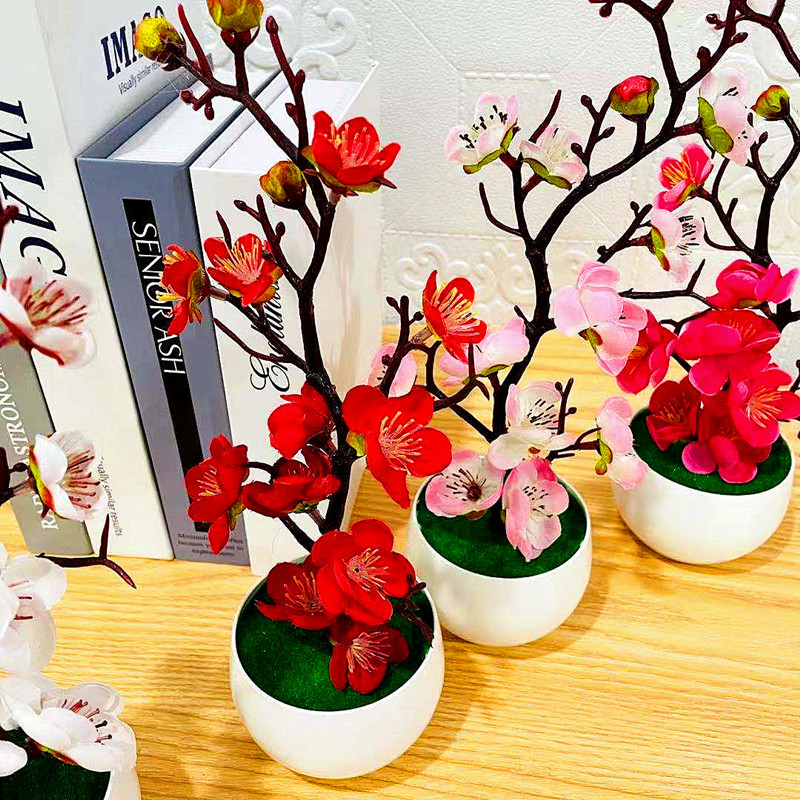 Simulation Plum Flower Pot Pla – Home Office Word recenzja i cena