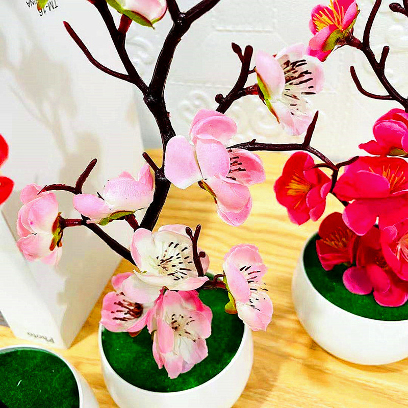 Simulation Plum Flower Pot Pla – Home Office Word recenzja i cena