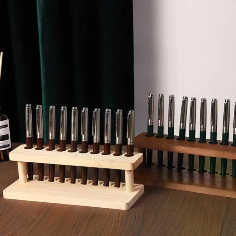 Walnut Wood Test Tube Rack Mul – Pen Holder Organizer recenzja i cena