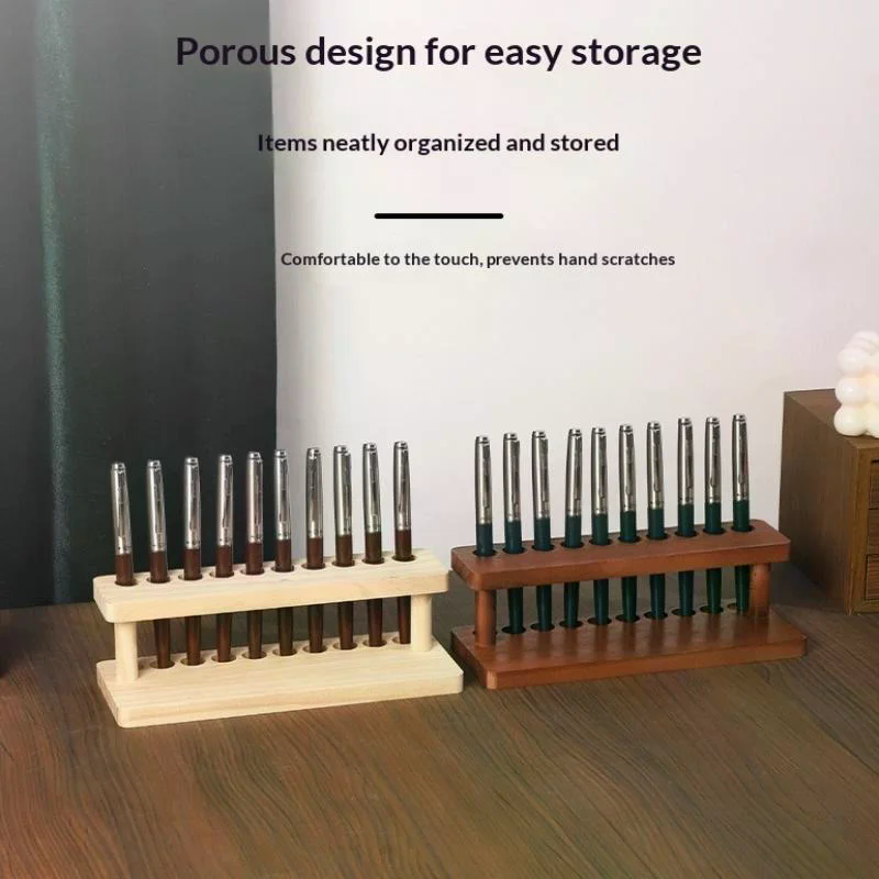 Walnut Wood Test Tube Rack Mul – Pen Holder Organizer recenzja i cena