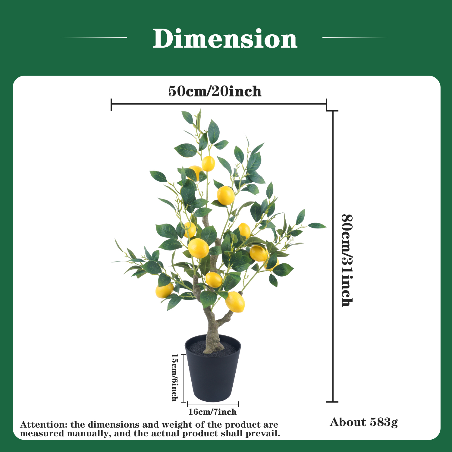 Uflower Artificial Lemon Tree  – Home Office Word recenzja i cena