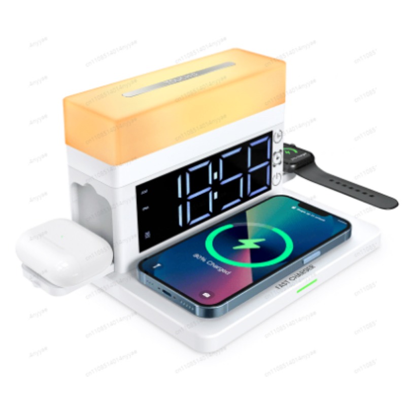 6-in-1 Wireless Charging Desk  – Led Desk Clock recenzja i cena