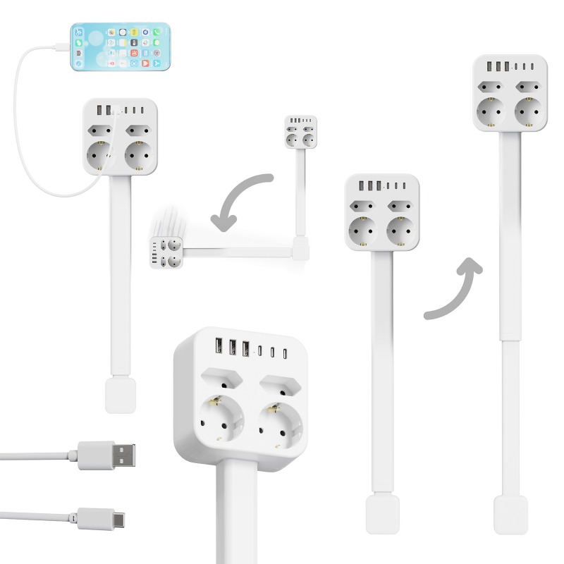 4 Styles Electrical Outlet Ext – Power Strip Desk recenzja i cena