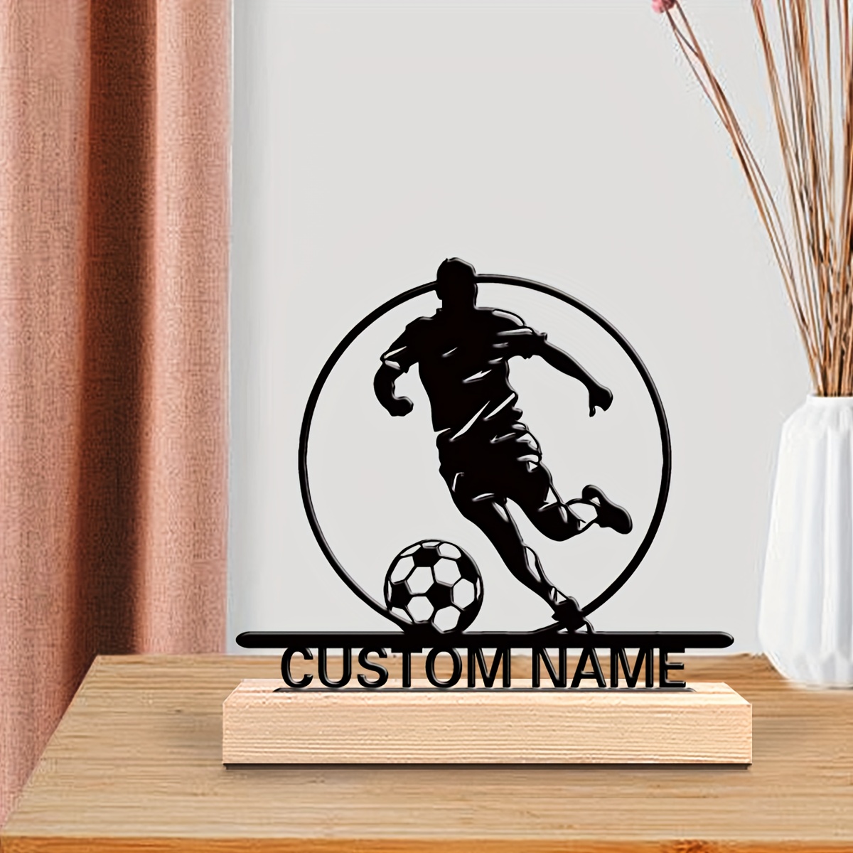 Custom Soccer Player Metal Sta – Home Office Setup recenzja i cena