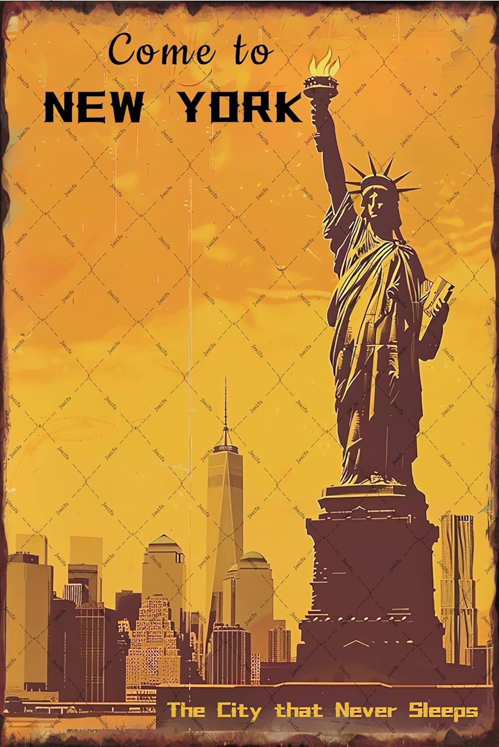 Travel To New York Tin Sign St – Home Office York recenzja i cena