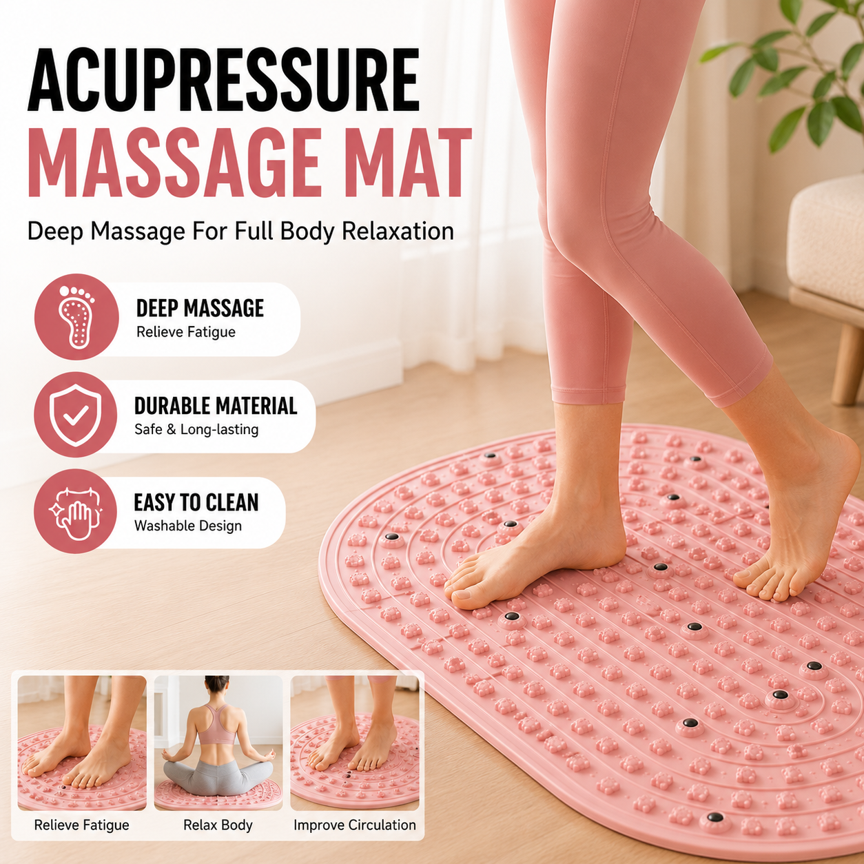 2026 Upgraded Rubber Foot Yoga – Anti Fatigue Mat recenzja i cena