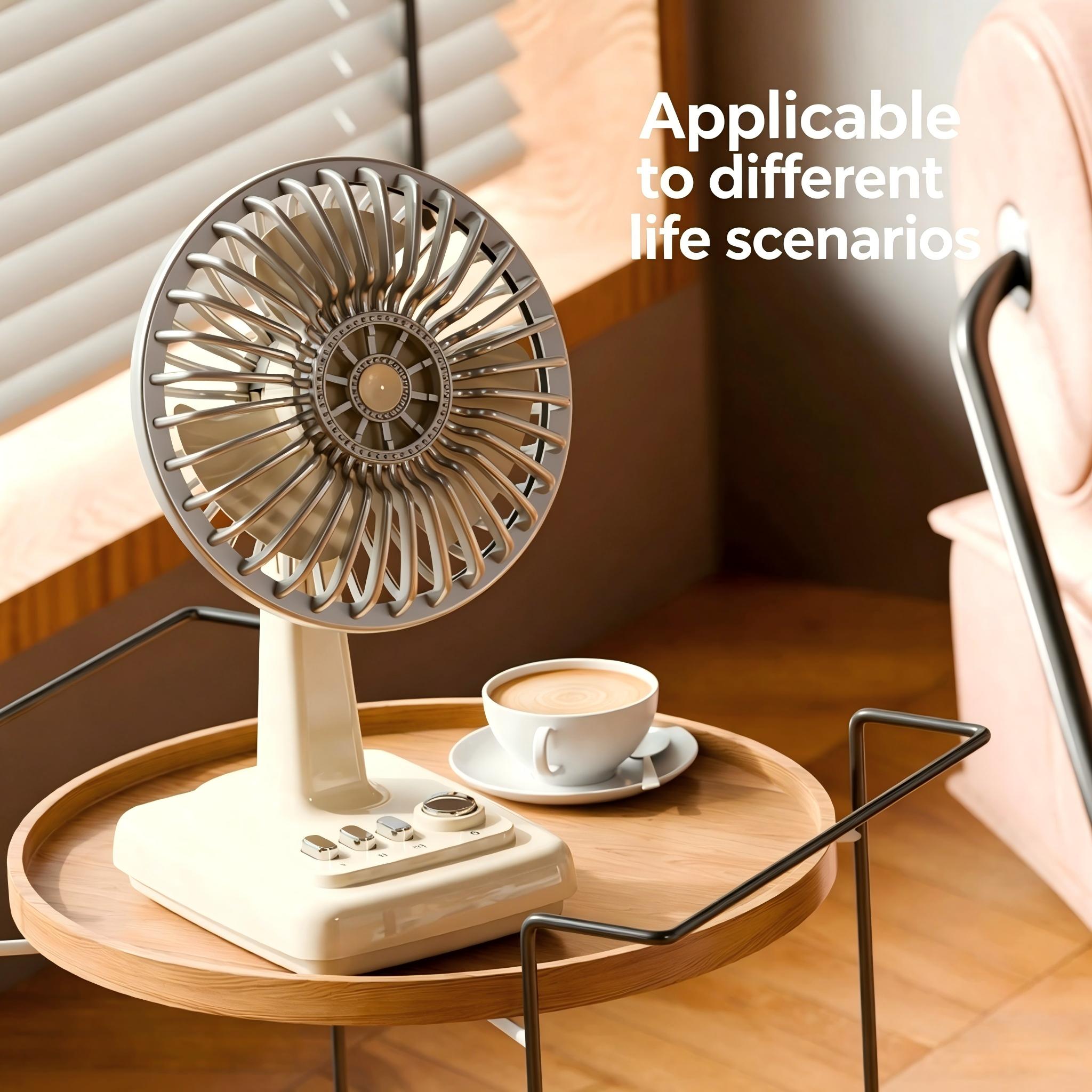 Retro Alloy Desktop Fan 3 Spee – Home Office Setup recenzja i cena