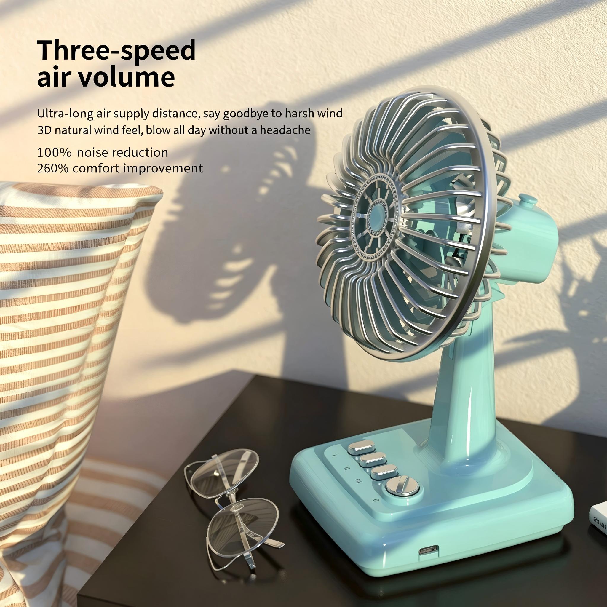 Retro Alloy Desktop Fan 3 Spee – Home Office Setup recenzja i cena
