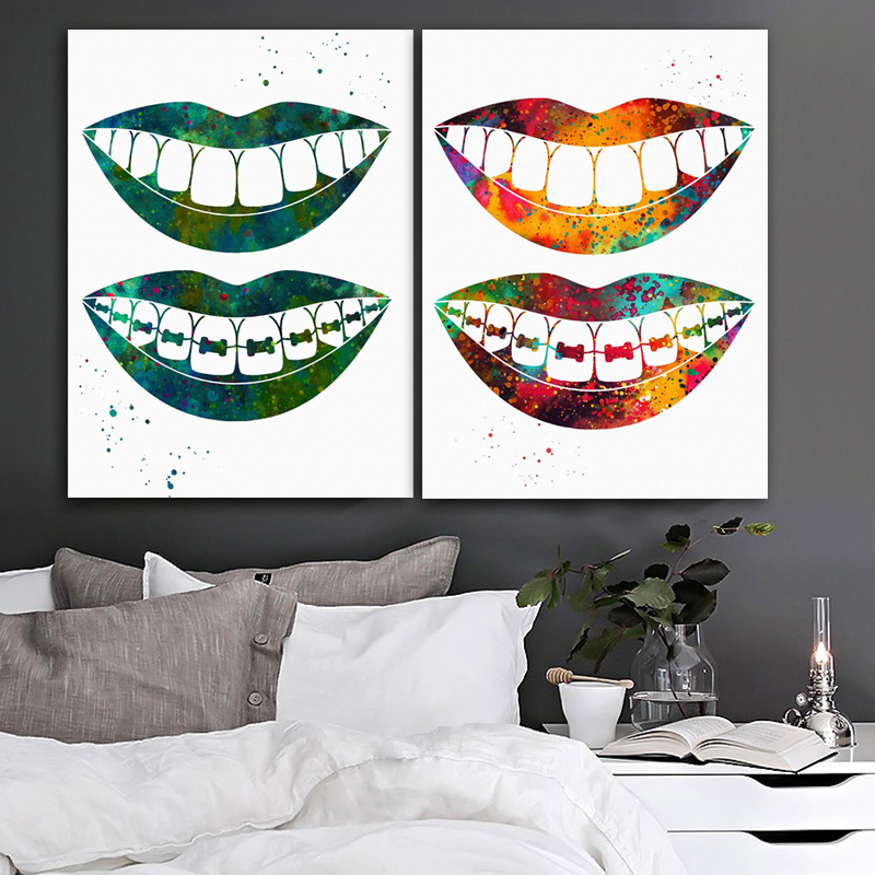 Laugh Teeth Print Surgical Ins – Home Office York recenzja i cena